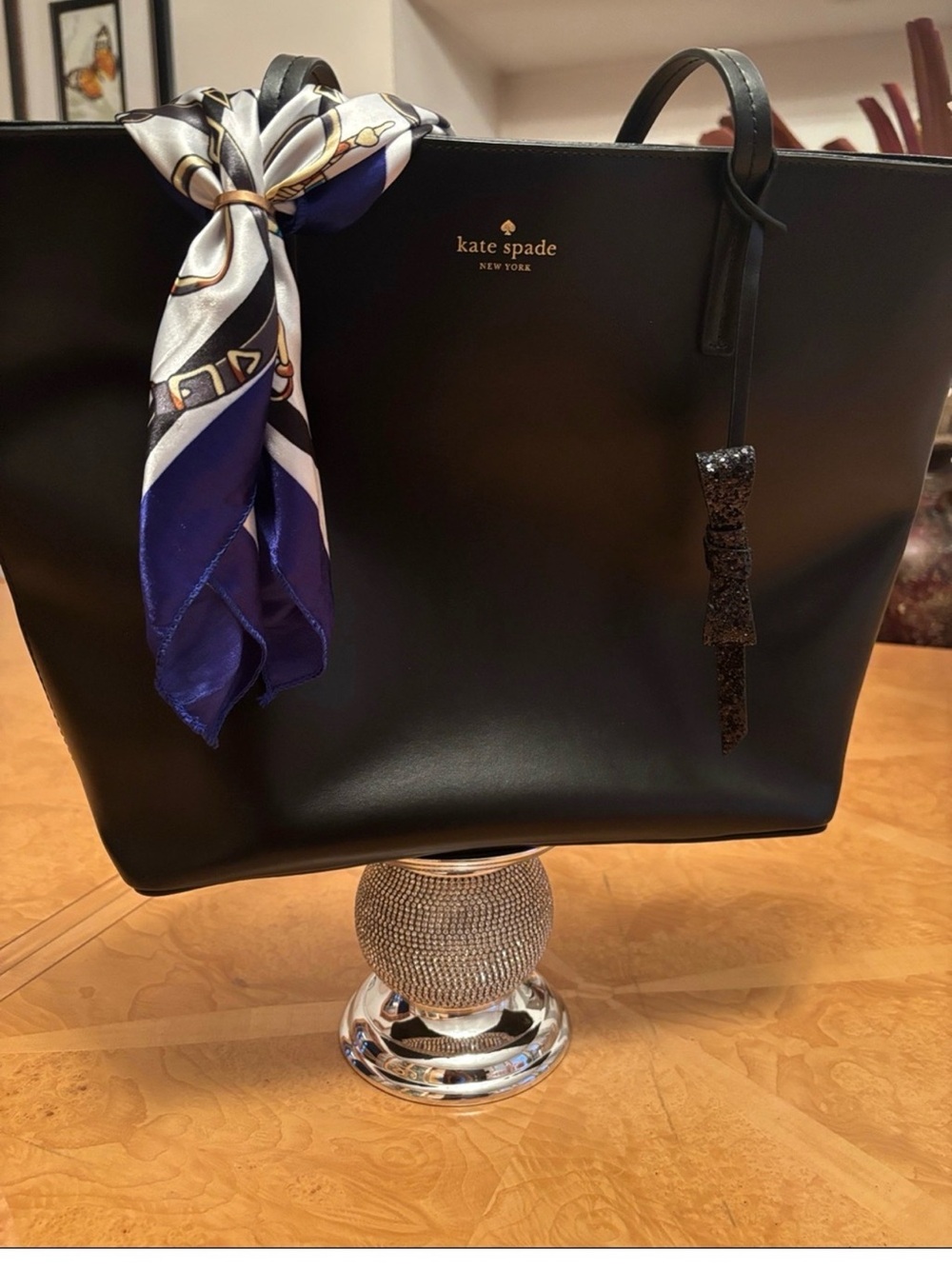 NWOT Kate Spade Black Leather Tote